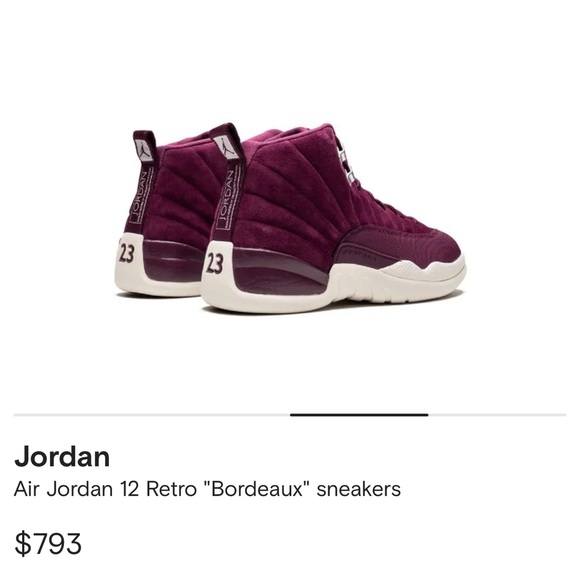2017 Air Jordan 12 Bordeaux, 6.5Y